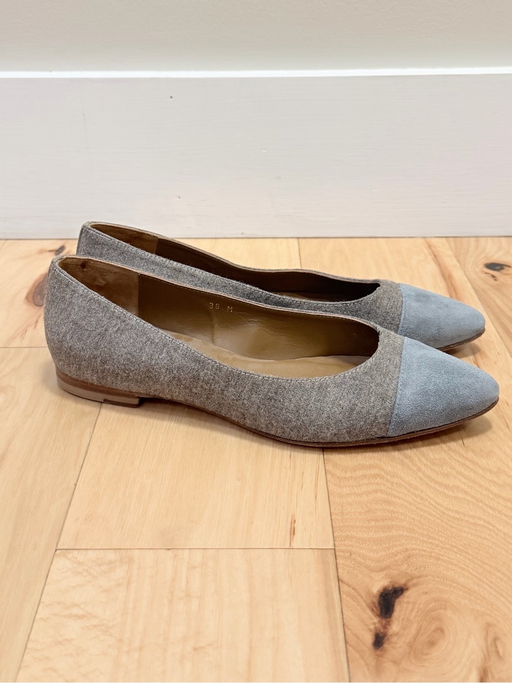 Margaux Women’s The Pointe Wool Suede Ballet Flats
